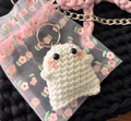 Porte-clés "BOO"- Fantôme phosphorescent au crochet